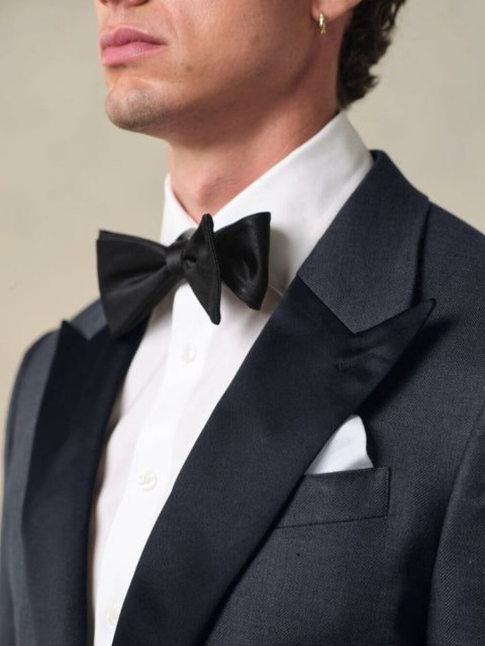 Neil Allyn Formal Collection Men's Classic Black Peak-Lapel Luxury Tuxedo Jacket